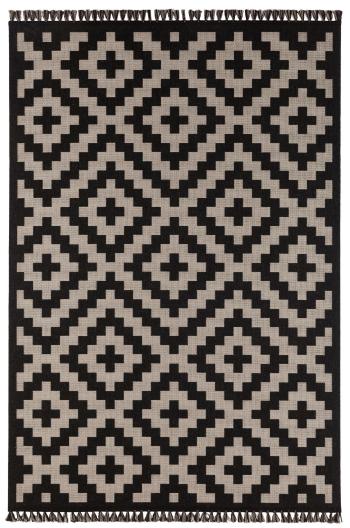 Mujkoberec Original Kusový koberec Mujkoberec Original Carolina 103255 Black Nature Beige - 80x150 cm Černá