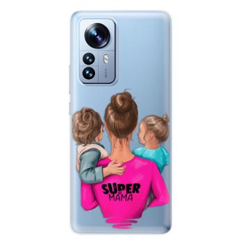 Odolné silikonové pouzdro iSaprio - Super Mama - Boy and Girl - Xiaomi 12 Pro