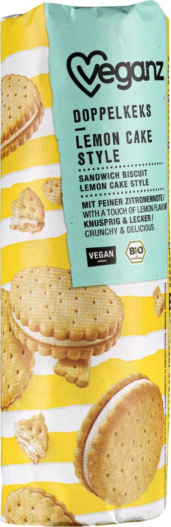 Veganz dvojité sušenky s citrónovou příchutí Bio 400 g