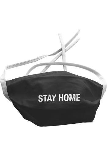 Mr. Tee Stay Home Face Mask 2-Pack black - UNI