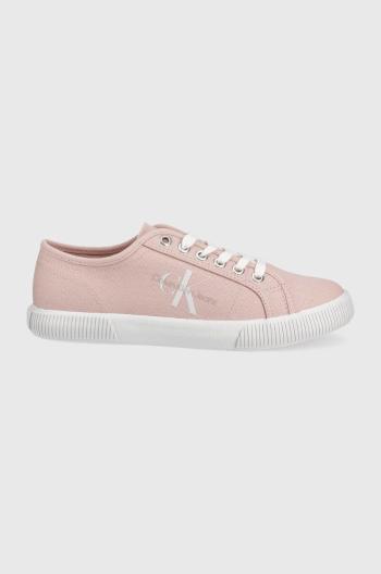 Tenisky Calvin Klein Jeans dámské, růžová barva