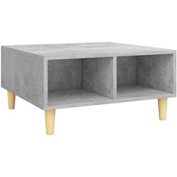 SHUMEE Konferenční stolek betonově šedý 60 × 60 × 30 cm dřevotříska, 805981 (805981)