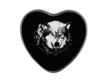 Plechová krabička srdce Wolf