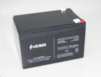 Baterie - FUKAWA FW 12-12 U (12V/12Ah - Faston 250), životnost 5let, FW 12-12U