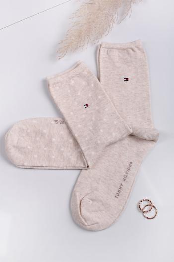 Béžové ponožky Sock Dot - dvojbalení