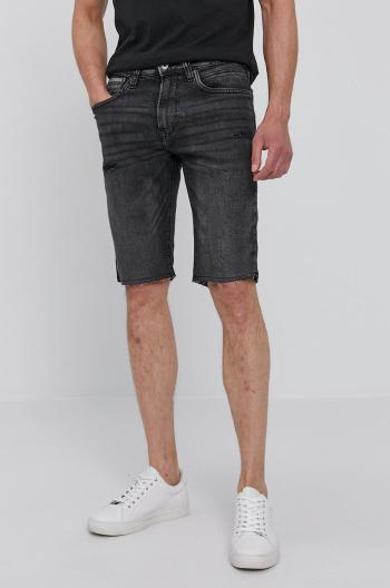 Džínové šortky Pepe Jeans Stanley pánské, šedá barva