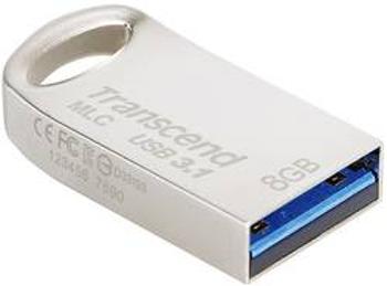 USB flash disk Transcend JetFlash® 720S MLC TS8GJF720S, 8 GB, USB 3.2 Gen 2 (USB 3.1), stříbrná