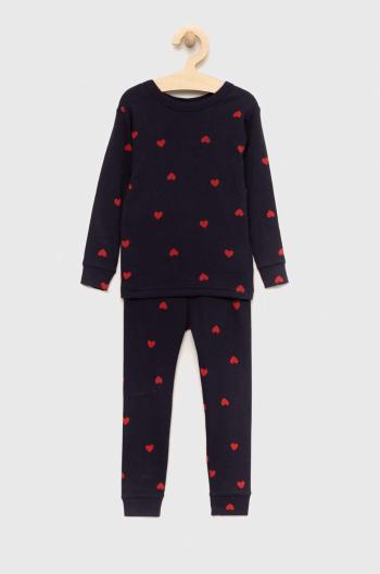 Dětské bavlněné pyžamo GAP tmavomodrá barva