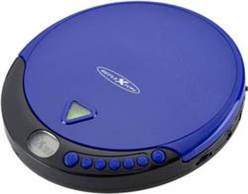 Přenosný CD přehrávač Discman s FM rádiem Reflexion PCD510MF, CD, CD-R, CD-RW, MP3, modrá