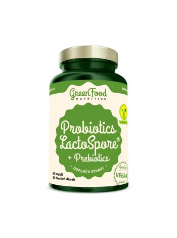 GreenFood Nutrition GreenFood Probiotika LactoSpore® s prebiotiky 60 kapslí