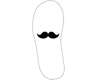 Sandály-žabky moustache