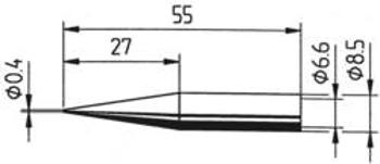 Pájecí hrot Ersa ERSADUR 842 UD LF, tužkový prodloužený, 0,4 mm