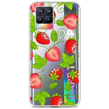 TopQ Realme 8 silikon Strawberries 61557 (Sun-61557)