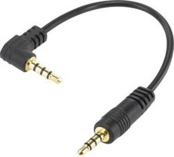 Audio kabel SpeaKa Professional s 2 konektory jack 3,5 mm, 0.09 m, černá