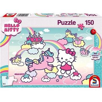 Třpytivé puzzle Hello Kitty: Jednorožec 150 dílků (4001504564087)