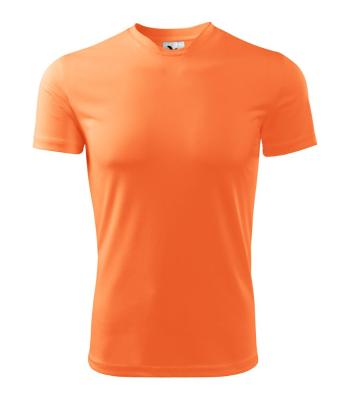 MALFINI Pánské tričko Fantasy - Neonově mandarinková | XL