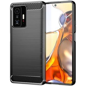 Carbon Case Flexible silikonový kryt na Xiaomi Mi 11T Pro / Mi 11T, černý (HUR232040)