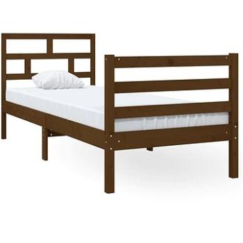 Rám postele medově hnědý masivní dřevo 75 × 190 cm Small Single, 3101246 (3101246)