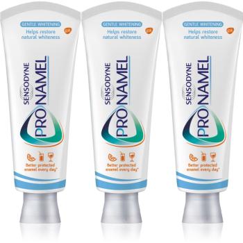 Sensodyne Pro-Namel Whitening bělicí zubní pasta pro citlivé zuby 3x75 ml