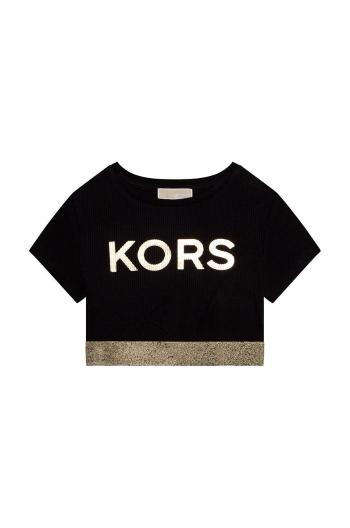 Dětské tričko Michael Kors černá barva