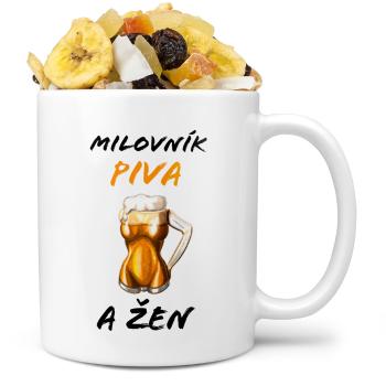 Hrnek Milovník piva a žen (Náplň hrníčku: Tropická směs)