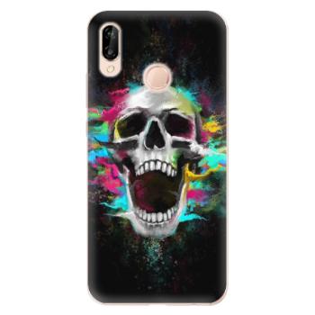 Odolné silikonové pouzdro iSaprio - Skull in Colors - Huawei P20 Lite