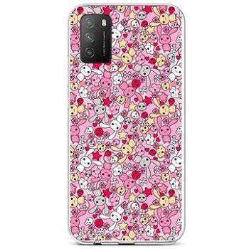 TopQ Xiaomi Poco M3 silikon Pink Bunnies 60599 (Sun-60599)
