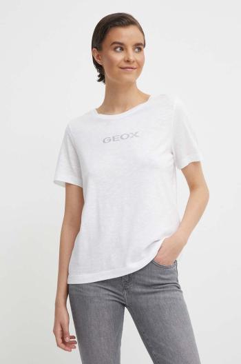 Tričko Geox W4510G-T3093 W T-SHIRT bílá barva