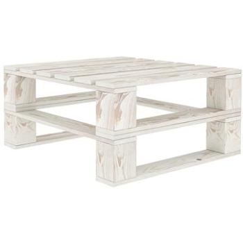  Zahradní paletový stůl bílý dřevo (49335)
