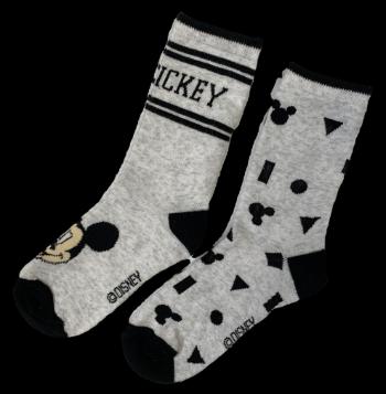 EPlus Sada 2 párů dětských ponožek - Mickey Mouse šedé Velikost ponožek: 31-34