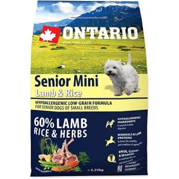 Ontario Senior Mini Lamb & Rice 2,25kg (8595091780341)