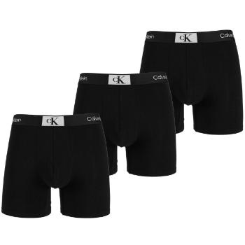 Calvin Klein ´96 COTTON-BOXER BRIEF 3PK Pánské boxerky, černá, velikost