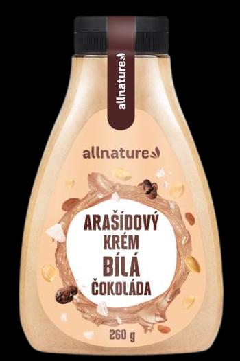 Allnature Arašídový krém s bílou čokoládou 260 g