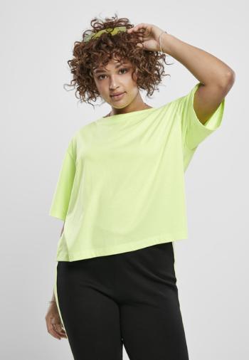 Urban Classics Ladies Short Oversized Neon Tee electriclime - XS