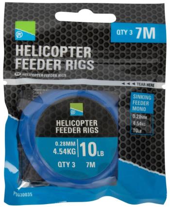 Preston innovations návazec helicopter feeder rigs 0,28 mm 4,54 kg 7 m