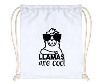 Celopotištěný vak na záda Llamas are cool