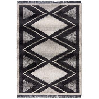 Flair Rugs koberce Kusový koberec Domino Zaid Berber Rug Monochrome - 120x170 cm Šedá