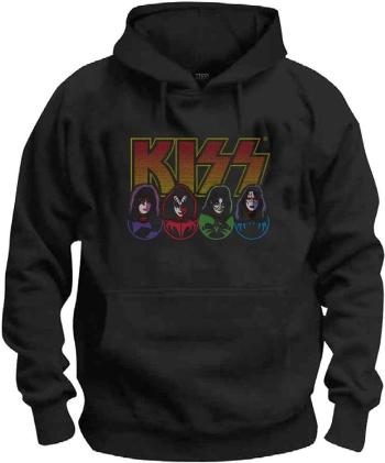 Kiss Mikina Logo, Faces & Icons Black 2XL