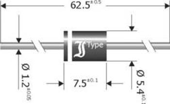 Schottkyho dioda Diotec SB1260, 12 A, U(R) 60 V, I(F) 12 A