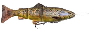 Savage gear gumová nástraha pstruh 4d line trhu trout ms dark brown trout-25 cm 193 g