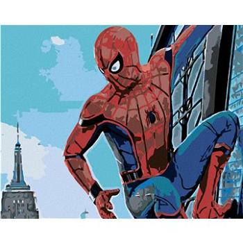 Diamondi - Diamantové malování - SPIDERMAN VE MĚSTĚ, 40x50 cm, bez rámu a bez vypnutí plátna (603201A)