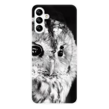 Odolné silikonové pouzdro iSaprio - BW Owl - Samsung Galaxy A04s