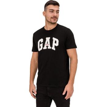 GAP V-LOGO ORIG ARCH Pánské tričko, černá, velikost M