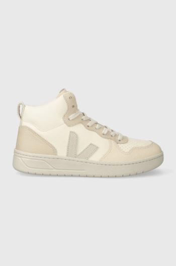 Kožené sneakers boty Veja V-15 béžová barva, VQ0503451