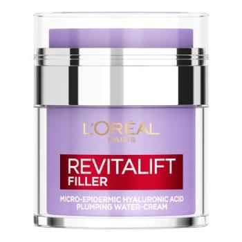 L'Oréal Paris Revitalift Filler HA Plumping Water-Cream 50 ml denní pleťový krém pro ženy proti vráskám; na dehydratovanou pleť