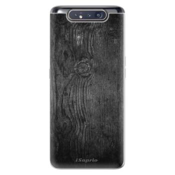 Odolné silikonové pouzdro iSaprio - Black Wood 13 - Samsung Galaxy A80