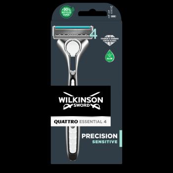 Wilkinson Sword Quattro Essential Precision Sensitive - holicí strojek + 1 náhradní hlavice