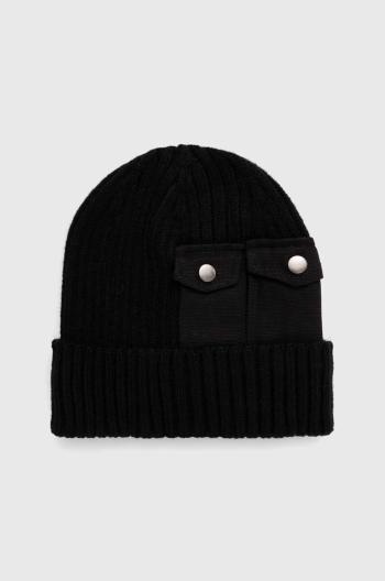 Čepice Alpha Industries Utility Beanie černá barva, z tenké pleteniny, 138904.03