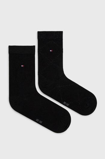 Ponožky Tommy Hilfiger (2-pak) dámské, černá barva