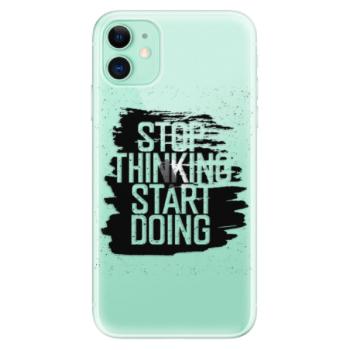 Odolné silikonové pouzdro iSaprio - Start Doing - black - iPhone 11